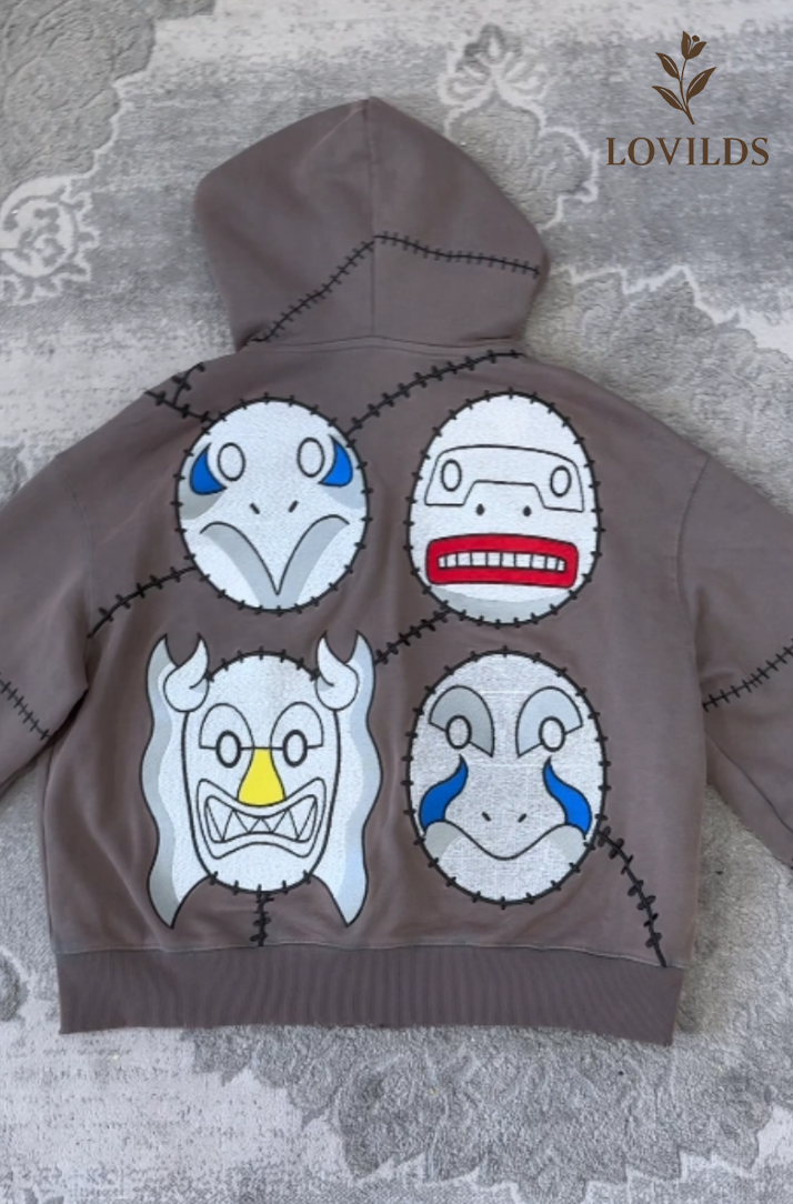 🔥 Final 3 Hours! 75% Off 🌸KAKUZU INSPIRED HOODIE-