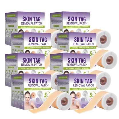 Soluble Microneedle Botanical Skin Tag Removal Patch
