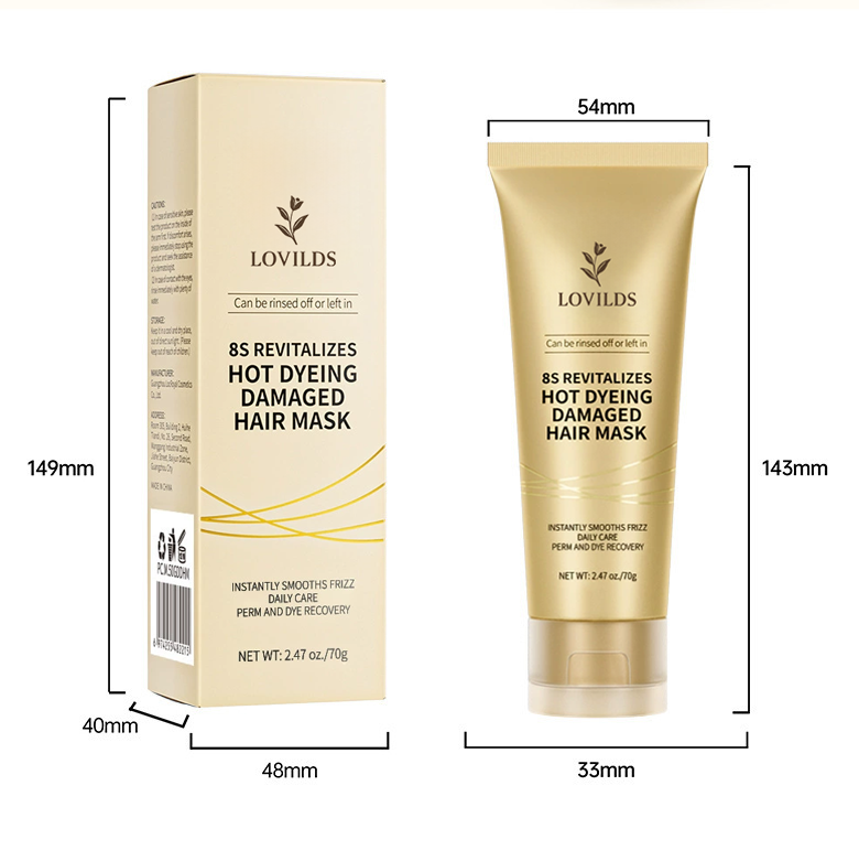 【Last Day Promotion 80% OFF🌟】🎃🎃LOVILDS® No-Steam Hair Deep Repair Conditioning Mask for Damaged Hair