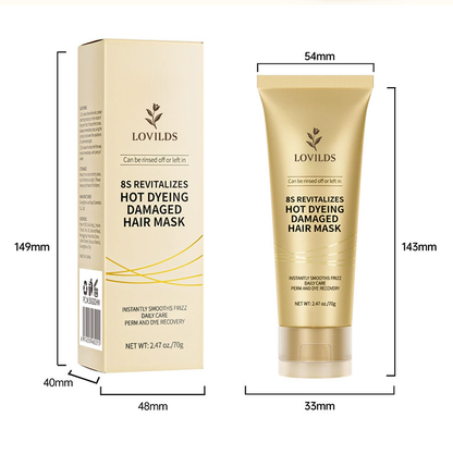 【Last Day Promotion 80% OFF🌟】🎃🎃LOVILDS® No-Steam Hair Deep Repair Conditioning Mask for Damaged Hair