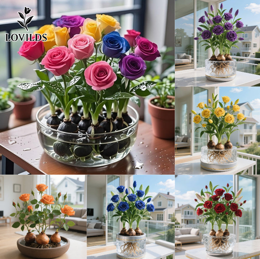 LOVILDS  ✨Hydroponic Rose Bulbs -Enchanting Fragrant🌹Can be grown in water or soil