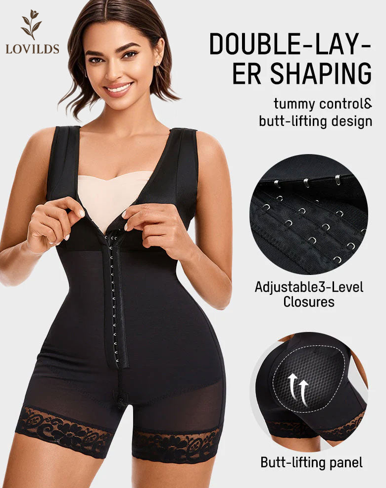 Flash Sale⚡️Extra Plus Size Shaper Bodysuit Tummy Control Shapewear With Bra-