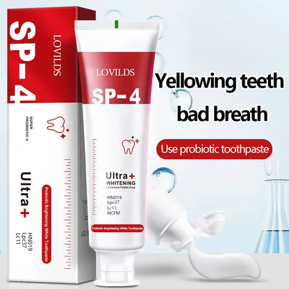 LOVILDS SP-4 Probiotic Whitening Toothpaste – Bright Smile, Strong Enamel!-