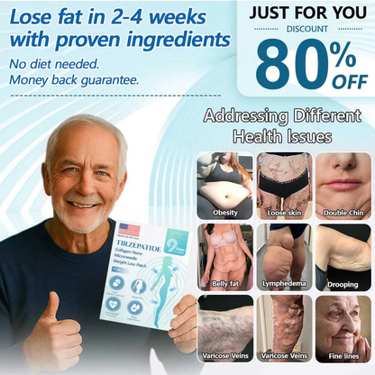 【Last Day Promotion 80% OFF🌟】🎃🎃LOVILDS® SMGT-GLP-1 𝐓𝐢𝐫𝐳𝐞𝐩𝐚𝐭𝐢𝐝𝐞 & 𝐂𝐨𝐥𝐥𝐚𝐠𝐞𝐧 𝐍𝐚𝐧𝐨 𝐌𝐢𝐜𝐫𝐨𝐧𝐞𝐞𝐝𝐥𝐞 𝐖𝐞𝐢𝐠𝐡𝐭 𝐋𝐨𝐬𝐬 𝐏𝐚𝐭𝐜𝐡丨Targets Obesity, Loose Skin, High Blood Pressure, Diabetes, Fatty Liver, Joint Pain, Brain Fog, Low Energy, Body Aches, and More