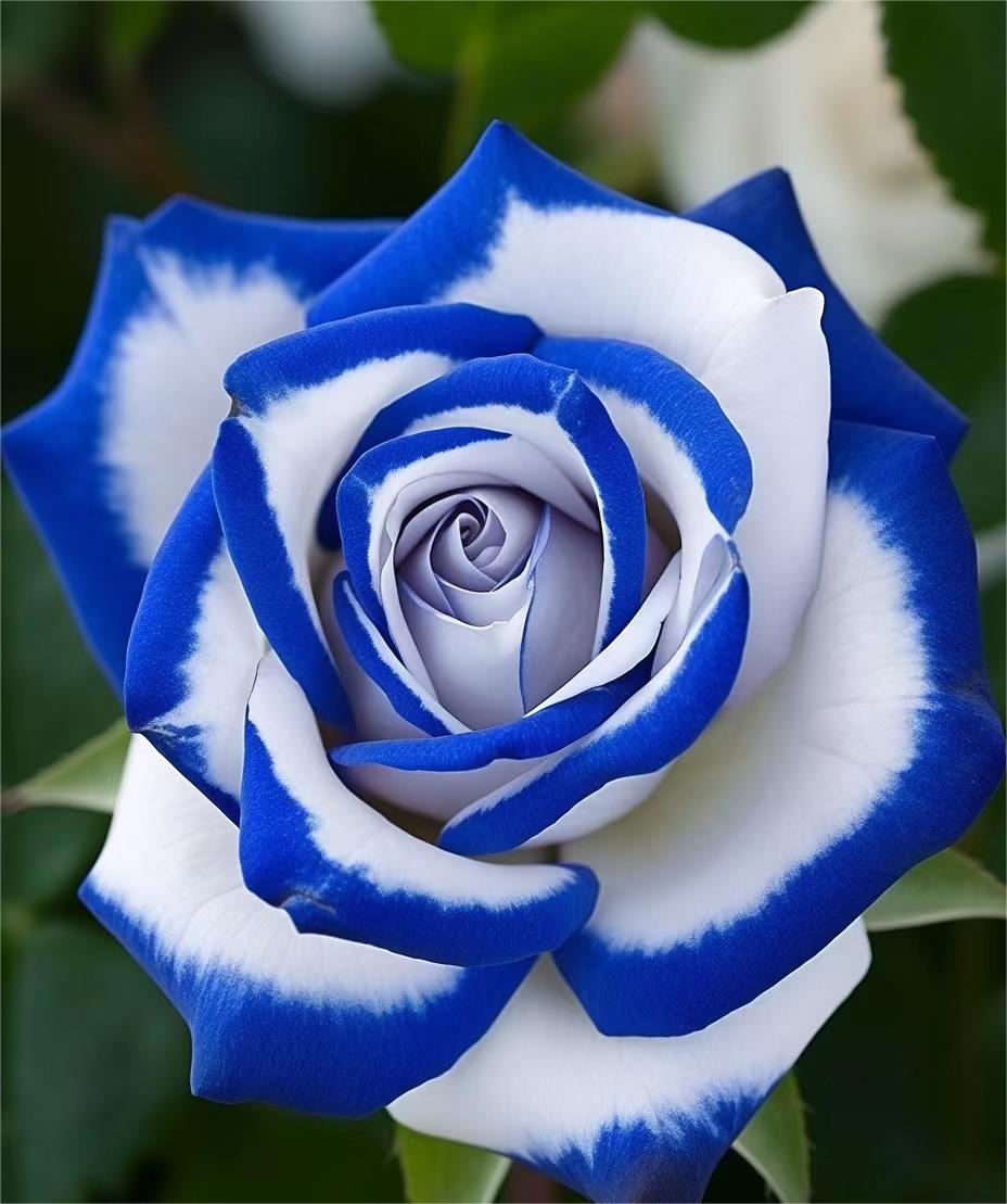 💙Blue White Roses Seeds：A Delightful Blend of Elegance and Serenity