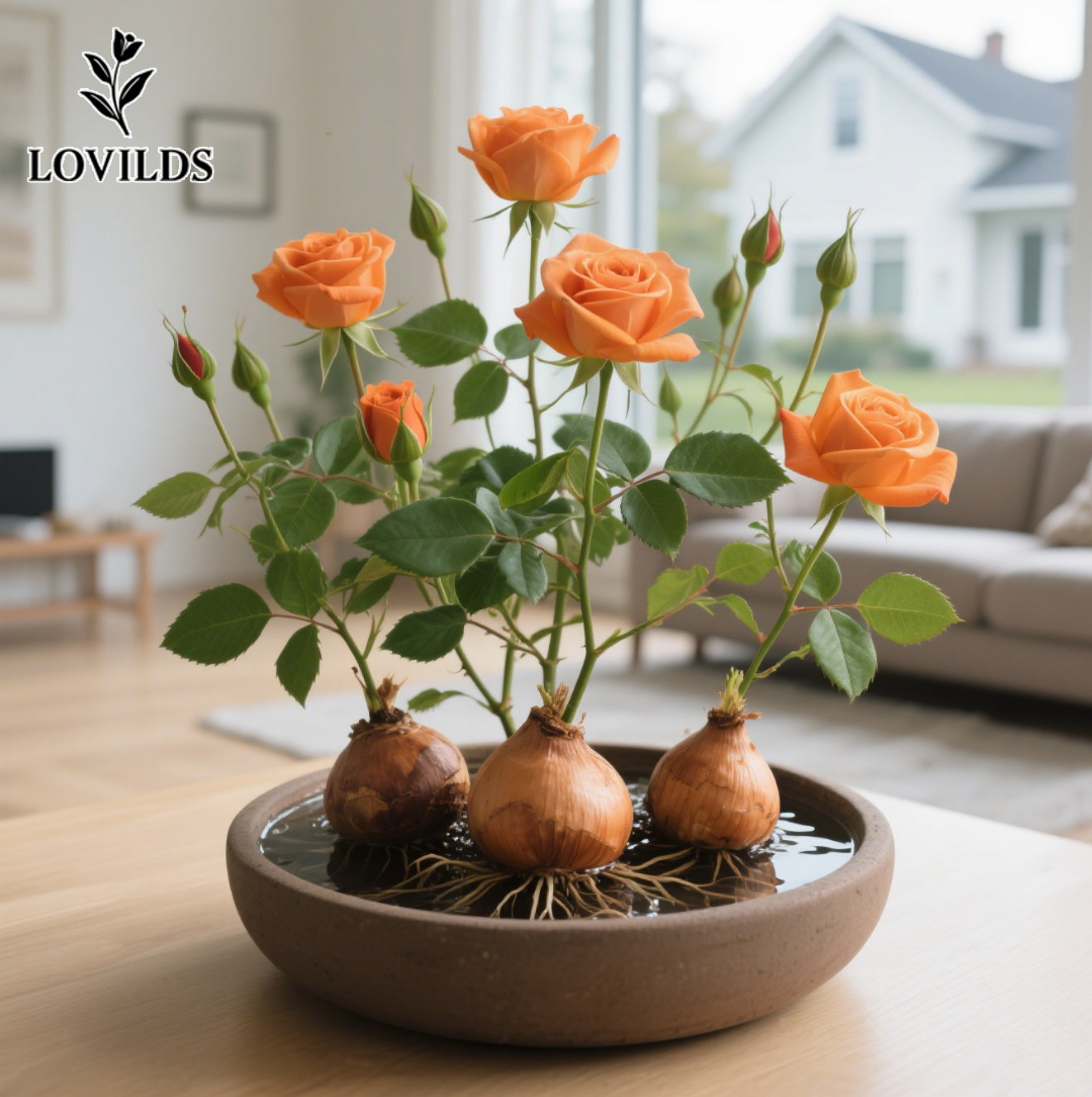 LOVILDS  ✨Hydroponic Rose Bulbs -Enchanting Fragrant🌹Can be grown in water or soil