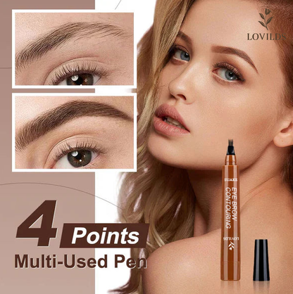 🔥 Final 3 Hours! 75% Off 🌸LOVILDS 🎁Buy 1 Get 1 Free🔥Waterproof Four-tip Beard and Eyebrow Pen✨-