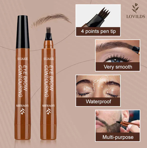🔥 Final 3 Hours! 75% Off 🌸LOVILDS 🎁Buy 1 Get 1 Free🔥Waterproof Four-tip Beard and Eyebrow Pen✨-