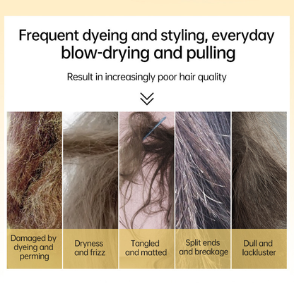 【Last Day Promotion 80% OFF🌟】🎃🎃LOVILDS® No-Steam Hair Deep Repair Conditioning Mask for Damaged Hair