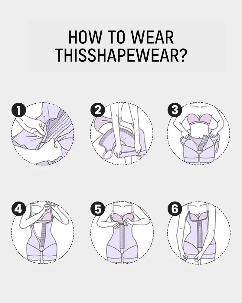 Flash Sale⚡️Extra Plus Size Shaper Bodysuit Tummy Control Shapewear With Bra-