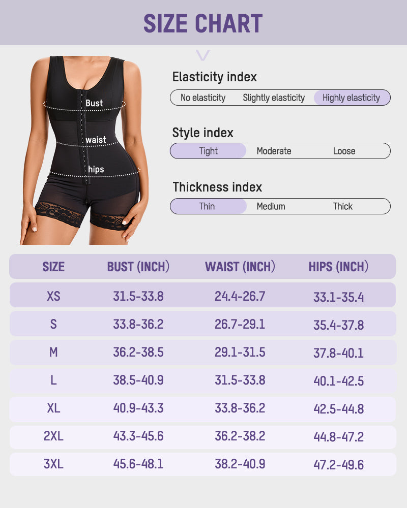 Flash Sale⚡️Extra Plus Size Shaper Bodysuit Tummy Control Shapewear With Bra-